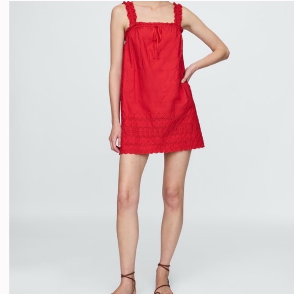 Red Sleeveless Mini Dress